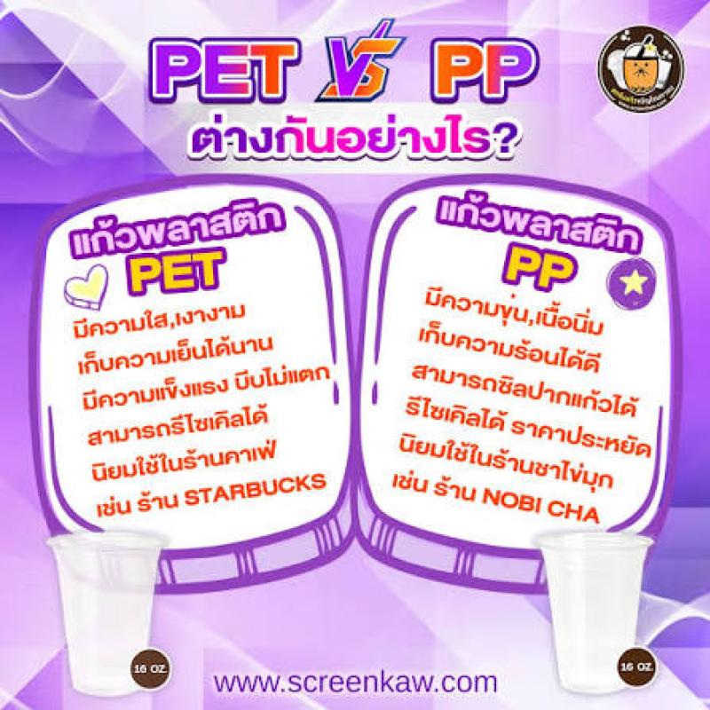 แก้ว PP กับ แก้ว PET มีความแตกต่างกันอย่างไร? เลือกแบบไหนดี?