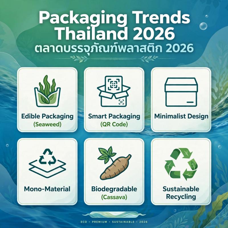 เจาะลึกเทรนด์บรรจุภัณฑ์พลาสติกปี 2026 : ทางรอดและโอกาสทองของธุรกิจไทยในตลาดโลก