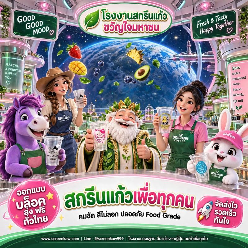 โรงงานสกรีนแก้วขวัญใจมหาชน ทำไมร้านกาแฟเกือบทั่วเชียงราย ถึงเลือกสกรีนกับเรา?