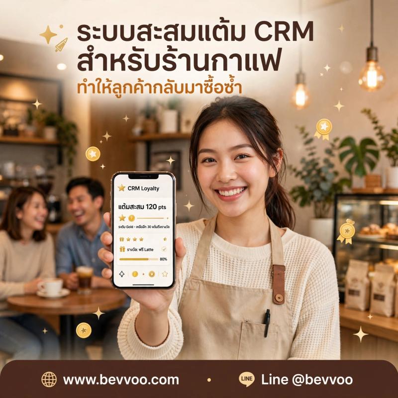ระบบสะสมแต้ม CRM มีประโยชน์กับร้านกาแฟ ร้านเครื่องดื่มยุคนี้อย่างไร? ทำไมร้านที่ขายดีถึงมีลูกค้าประจำเยอะ
