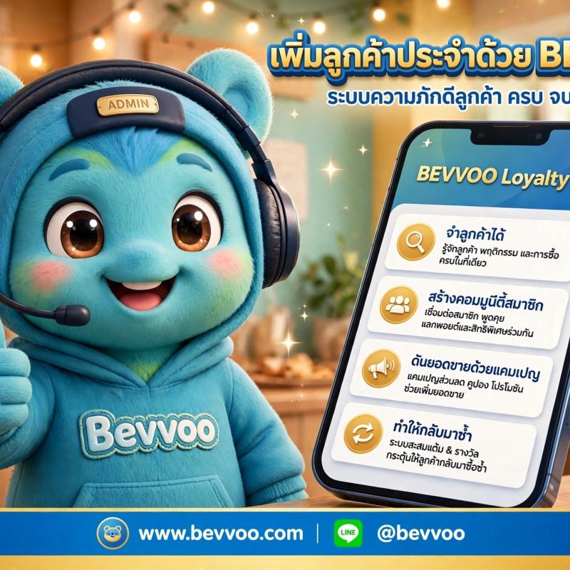 หมดยุคบัตรสะสมแต้มกระดาษแล้ว: ระบบสะสมแต้มด้วยเบอร์โทร Bevvoo ลงทะเบียนที่เดียว ใช้ได้ทุกร้านทั่วไทย